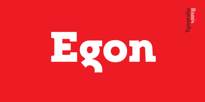 Przykład czcionki Egon